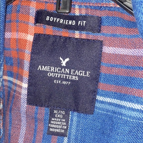 American Eagle Blue/Red Flannel - Picture 2 of 2